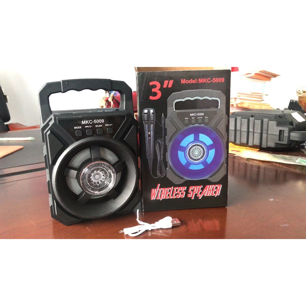 Speaker MKC-5009 free mic karaoke musik / Speaker Bluetooth Karaoke