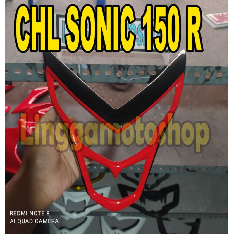 COVER HEADLAMP HONDA SONIC 150 R * RS 150 R * rs150r sonic 150r * topeng kedok lis lampu variasi pan