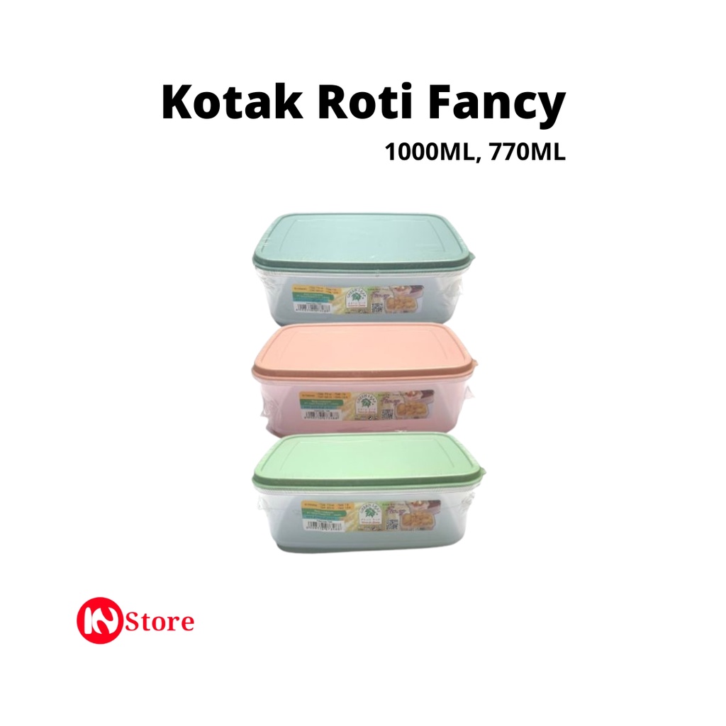 Kotak Roti Fancy Ukuran 1000 ml - 770 ml