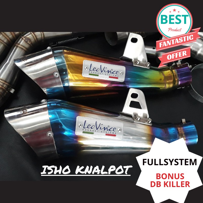 FULLSYSTEM KNALPOT Leovince Cobra Blue Knalpot Motor Murah Racing Cbr 150 Cc Diskon Termurah