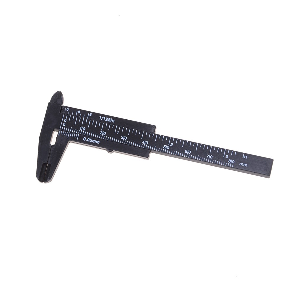 Alat Pengukur Caliper Vernier Caliper Mini Bahan Plastik Ukuran 80mm