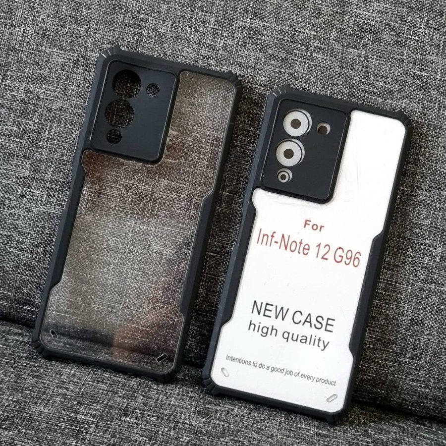 INFINIX NOTE 12 CASE BUMPER SHOCKPROOF BUMPER BENING CLEAR HARDCASE CRACK CASING PROTECT CAMERA COVER PELINDUNG KAMERA