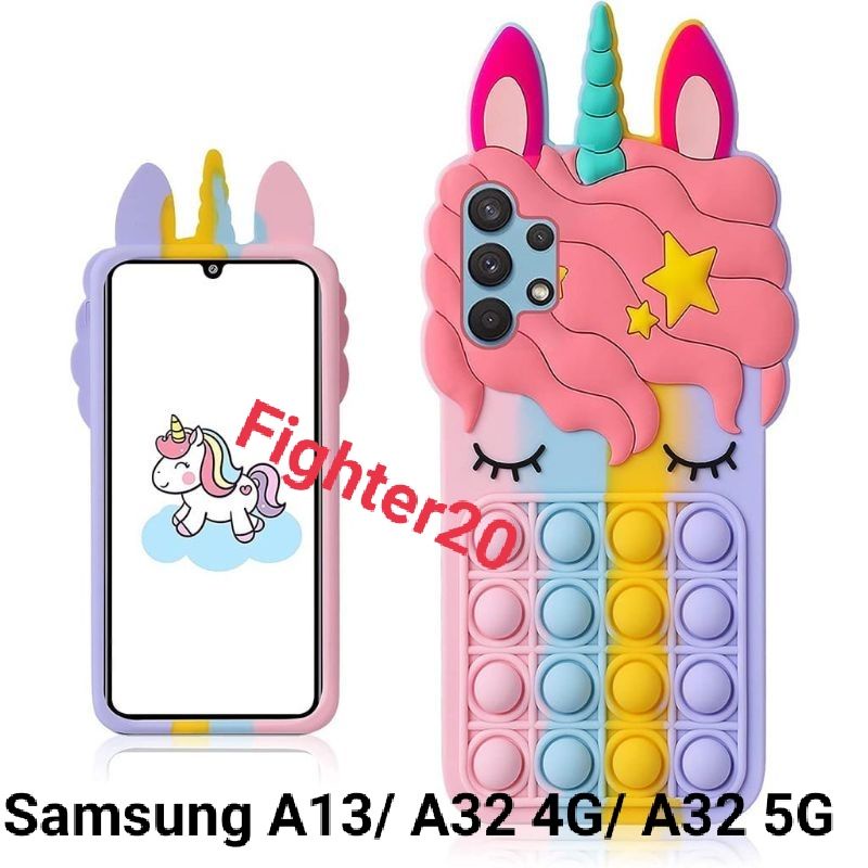 Samsung A13 A32 5G Kesing Hp Pop It Unicorn Softcase Warna Warni Pilihan Terbaik Phone Case