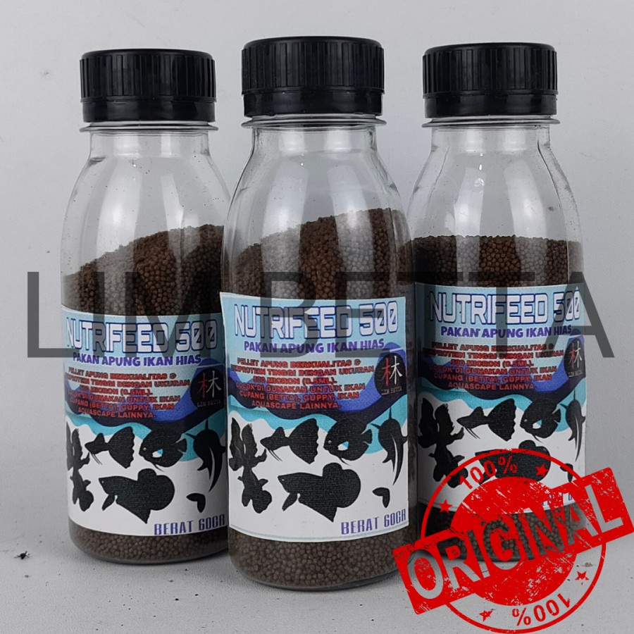 Pelet Nutrifeed 60gr / Pelet Cupang / Pelet Ikan Hias Aquascape