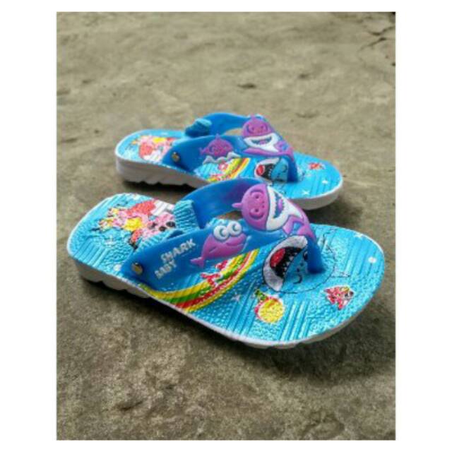 baby shark flip flops