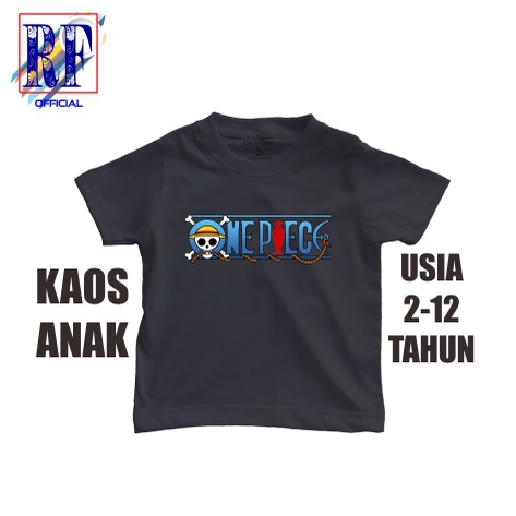 Kaos baju anak ONE PIECE LUFFY anime manga waifu japan t-shirt oversize lokal t-shirt hitam baju ana