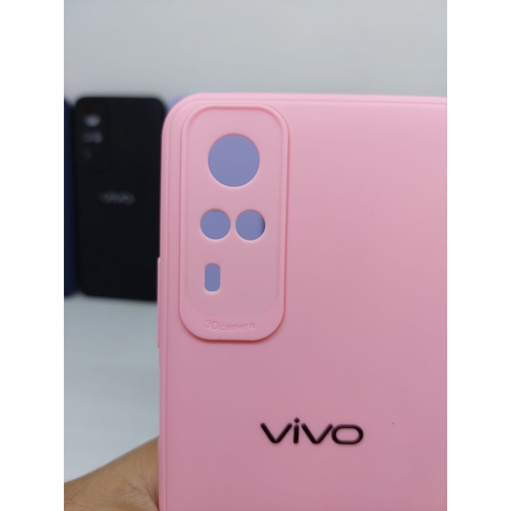 SoftCase Warna Warni Vivo Y51 2020 Y91C Y93 with 3D Camera Casing Candy Macaron Pelindung Kamera
