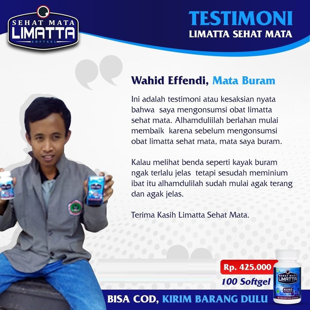 Obat Mata Floaters Degenerasi Makula Ablasio Retina Retinopati Diabetik Limatta Softgel