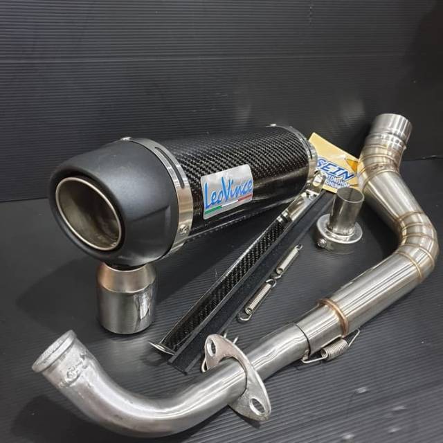 Knalpot Leovince Gp Corsa Evo Import Fullsystem Nmax 155 & Aerox 155
