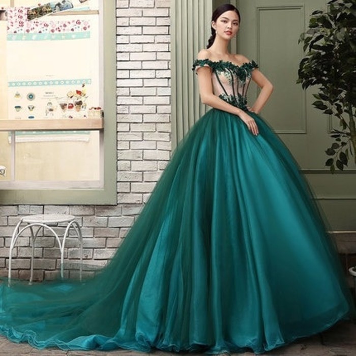 Gaun Pengantin 0461117 Hijau Sabrina Wedding Gown Wedding Dress