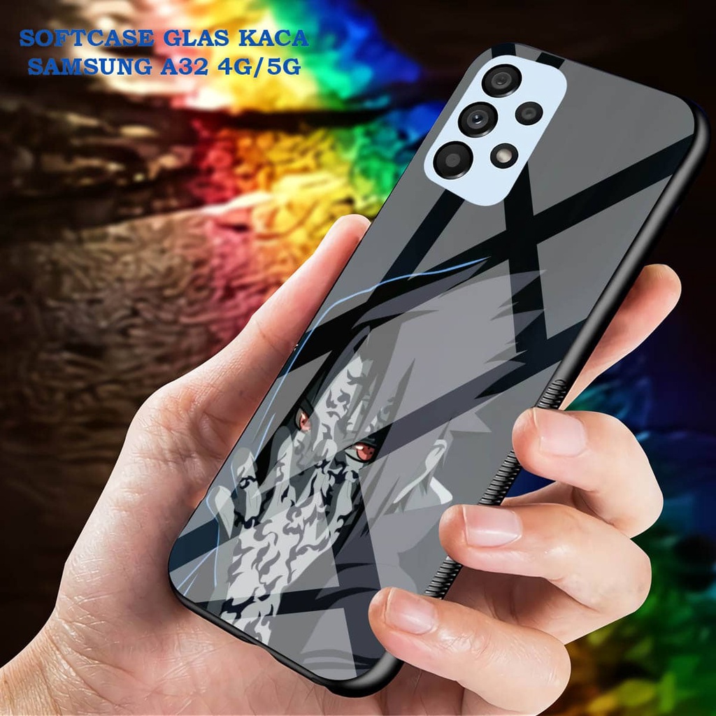 Softcase Glass Kaca SAMSUNG A32 [4G]- Case Hp Pelindung Handphone SAMSUNG A32 [5G] [ A61]