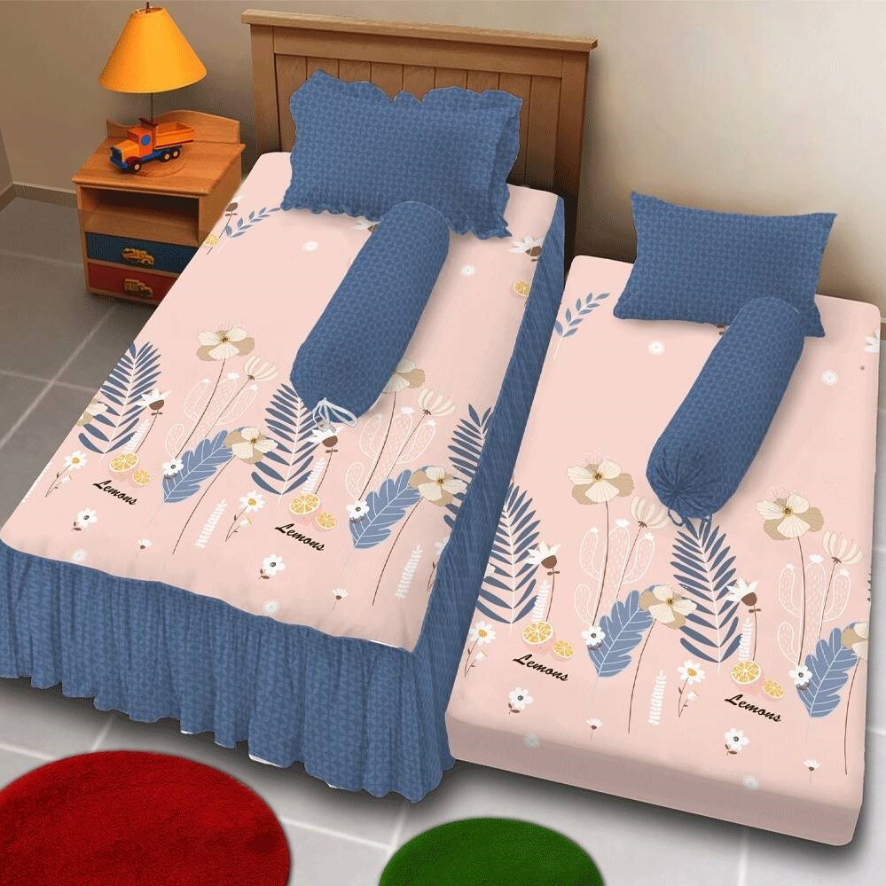 Kintakun - Sprei Dluxe Kirana Sandiya 120x200 Duo Rumbai