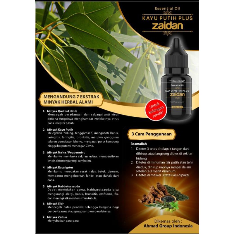 PAKET 100PCS  KAYU PUTIH PLUS ORI ZAIDAN