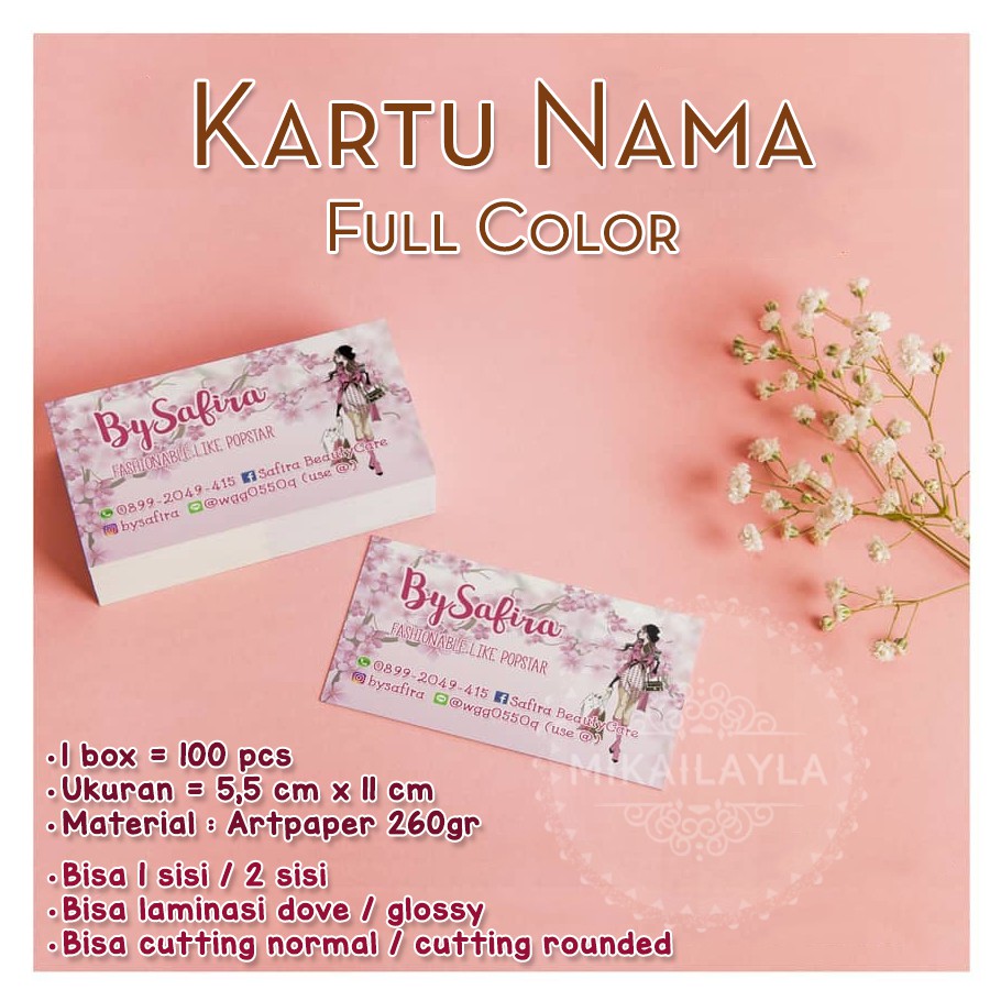Desain Kartu Nama untuk Penjual Online Shop: Lebih dari Sekadar Kontak, Sebuah Branding