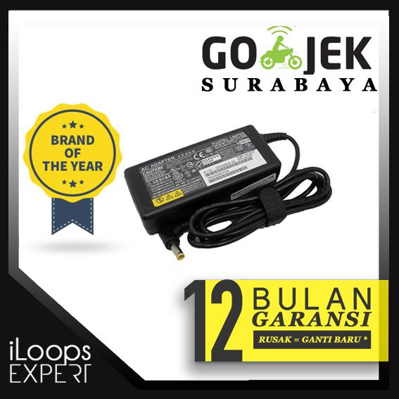 Adaptor Charger Laptop  FUJITSU 19V 3.16A