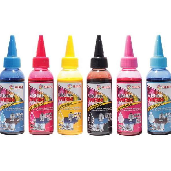 

Bergaransi Tinta Sublim - Sun Sublime Max Ink 100 Ml (Set 6 Warna) Diskon