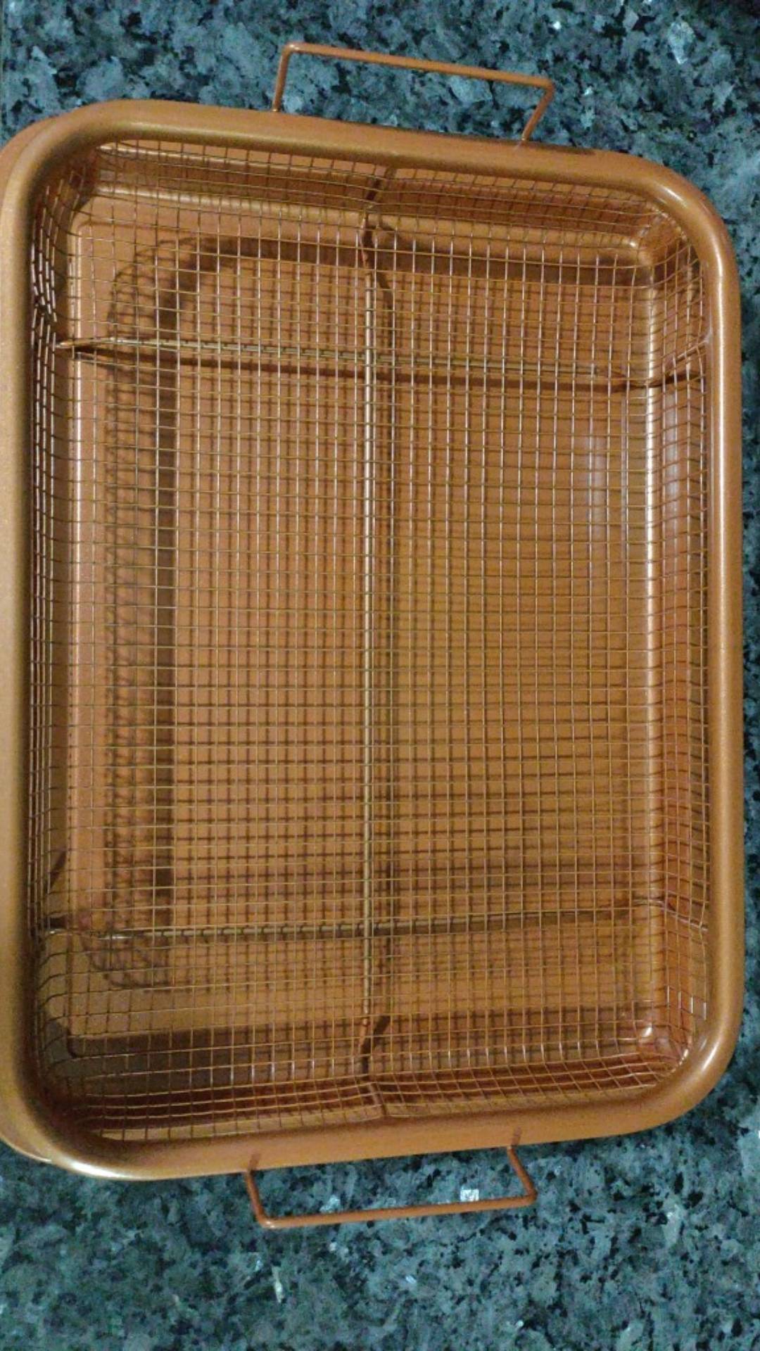 Peniris Minyak Anti Lengket + Loyang / Crisper Peniris / Loyang Anti Lengket