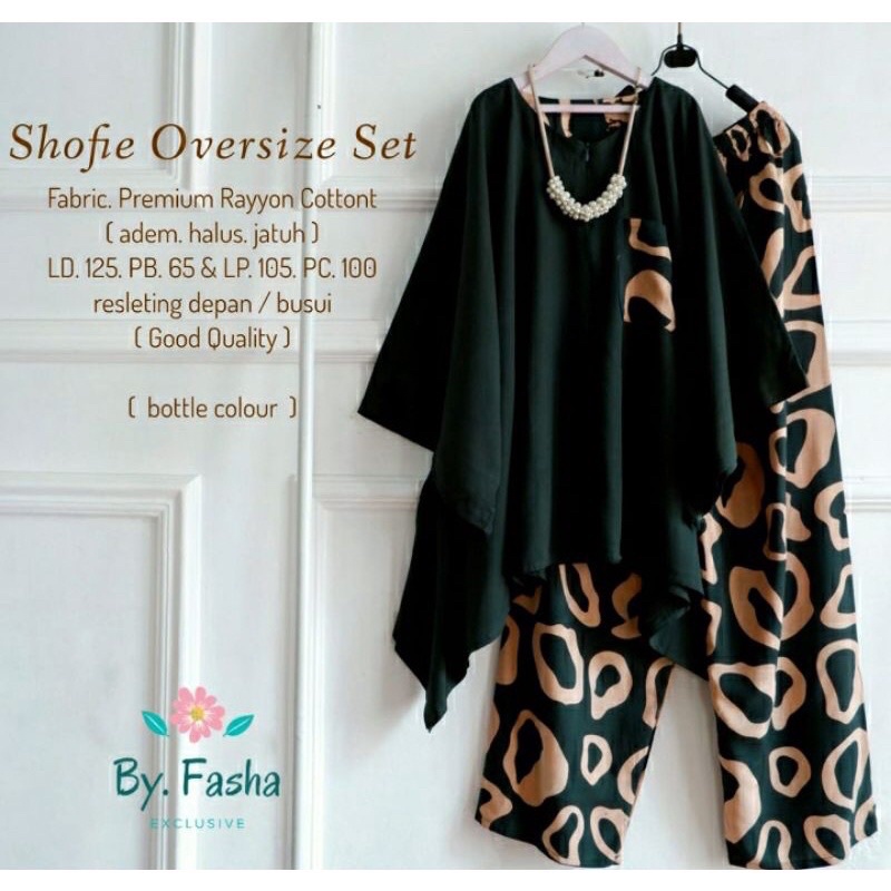 SETELAN JUMBO XXL LD 130 RENATA TIE DYE/ ONE SET BIG SIZE BUSUI FRIENDLY/ DAILY SET RAYON MOTIF/PIYAMA KATUN PREMIUM-Hijau botol