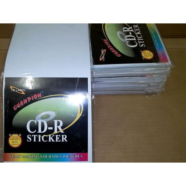 Trend-CD / DVD Label Sticker HVS Champion