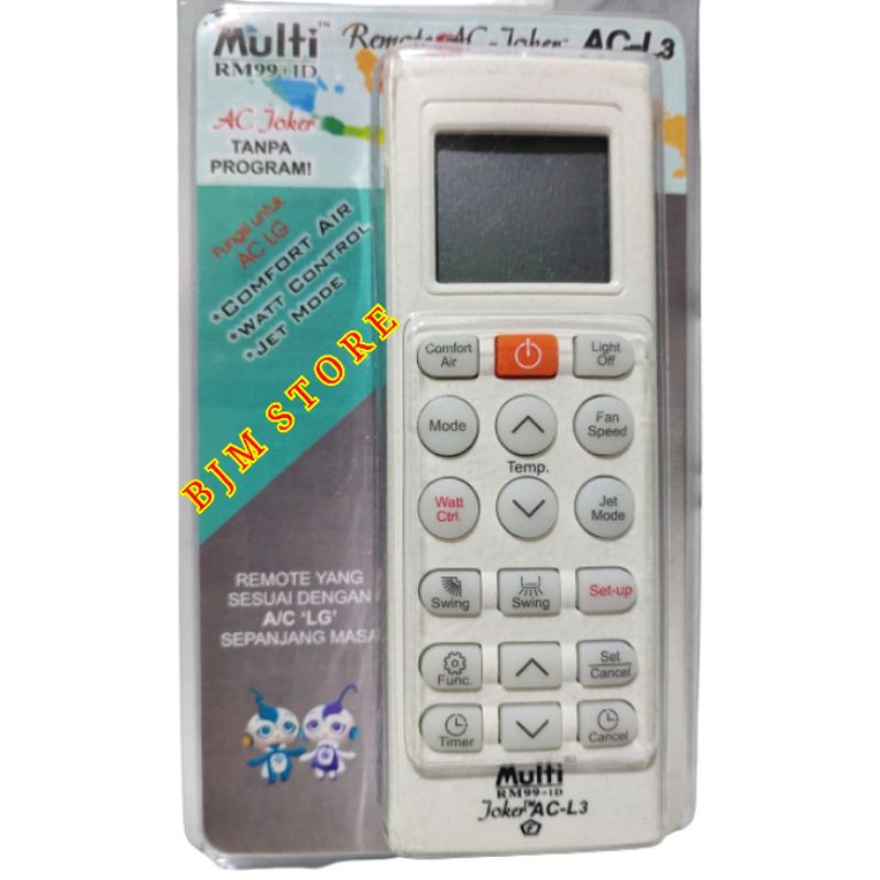 Remote AC LG Universal - Remot AC LG Multi Joker