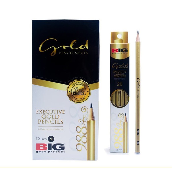 Pensil 2B 988 Gold BIG Ecer 1 Pcs