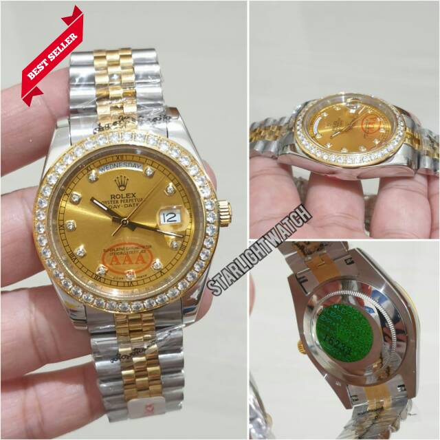 JAM TANGAN PRIA ROLEX AUTOMETIC DAY DATE