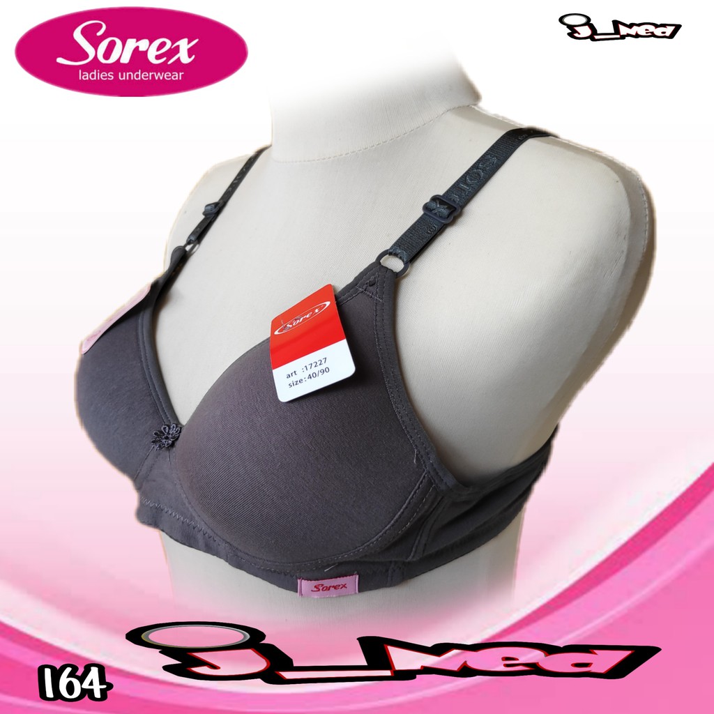 J164 Sorex Soft &amp; Comfort Bra Busa Tanpa Kawat Cup B Dua Pengait Size 34 36 38 40