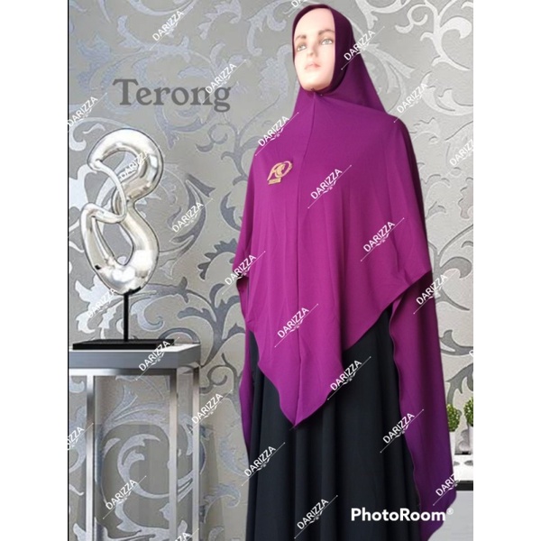 Khimar Anatari Ori FO hijab Jersey Syari-Terong