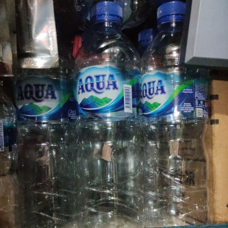 

Botol Aqua Bekas 330 ml - 600 ml - 1.500 ml Sudah Bersih dan Kering