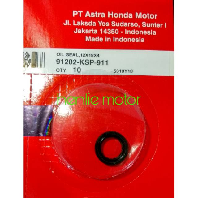 Seal stut kopling CS1 megapro monoshok cbr 150 ukuran 12x18x4 asli ori  91202 KSP 911