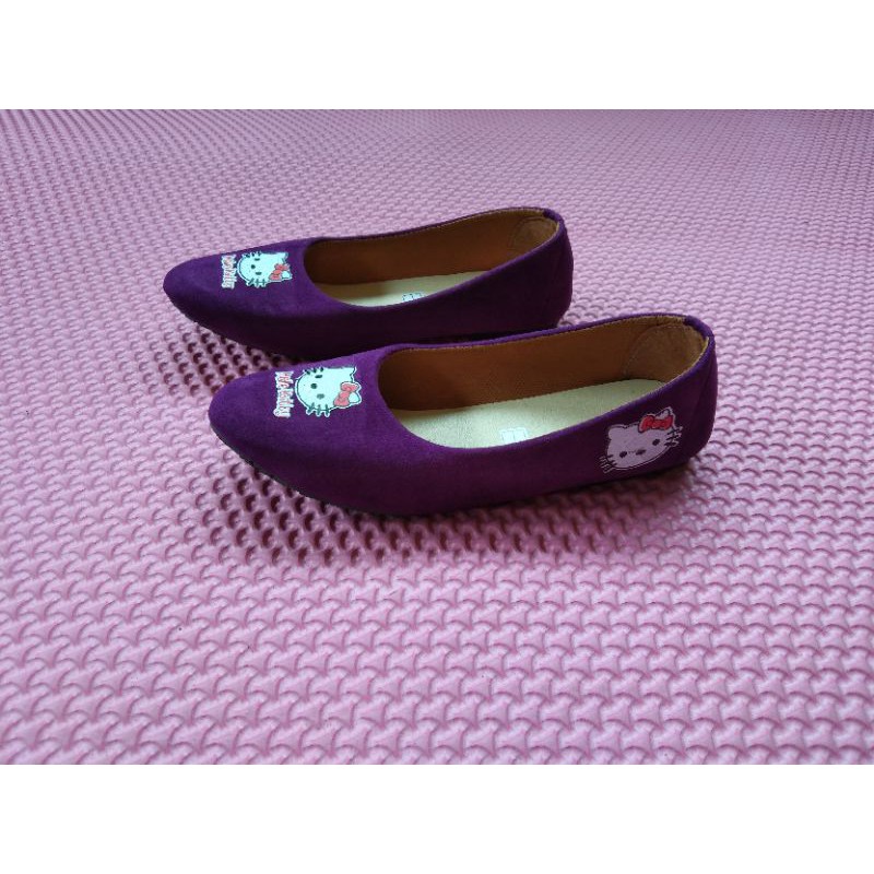 platshoes anak lucu motif  Kitty