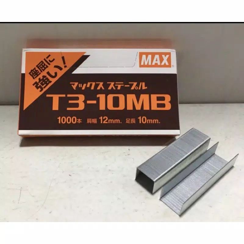 

Isi Max Gun Tacker T3-10MB Stapler Staples Tembak Original Japan