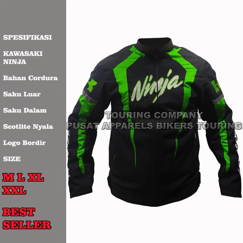 Jaket Motor Touring Kawasaki Ninja / Jaket Bikers / Jaket Adventure / Jaket Touring Company