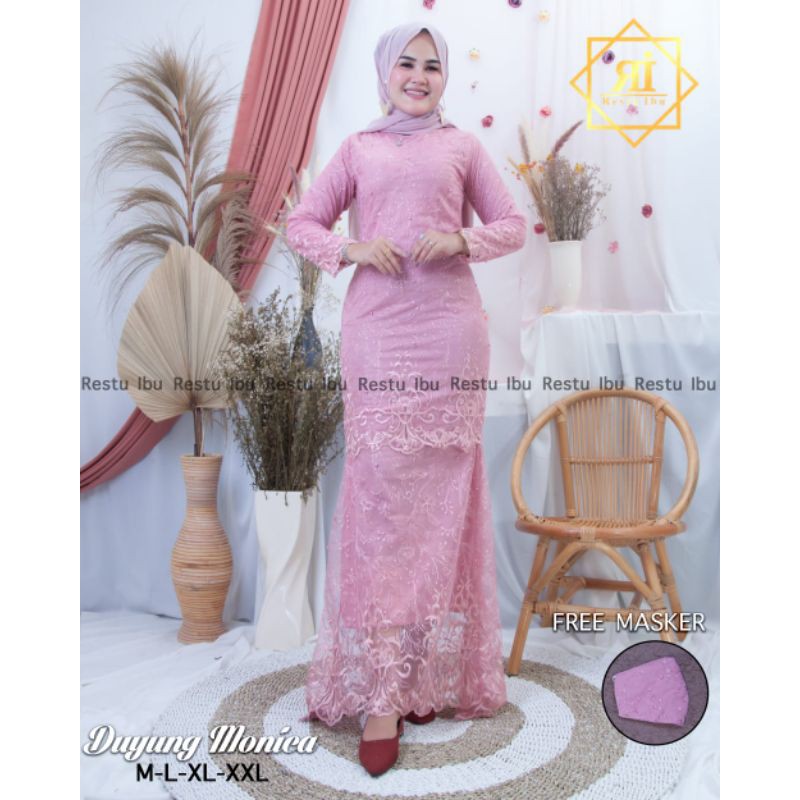 Kebaya modern dress tulle / kebaya wisuda / kebaya muslim / gamis modern