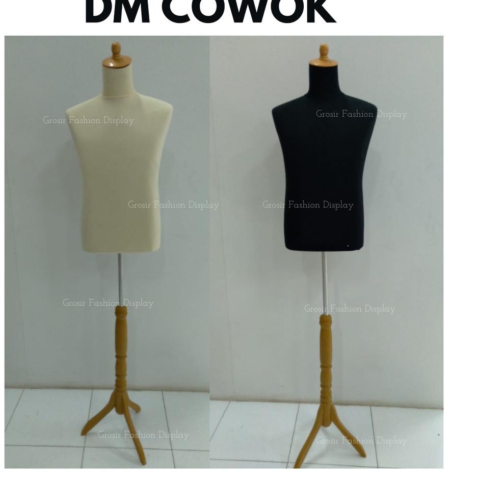 Buruan Cek Patung Manekin Dm Pria Lapis Kain Manekin Setengah Badan Cowok Topi Plastik Display Jas Baju-BH