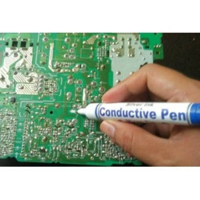 Silver Conductive Pen / Iron pen ,Penyambung Jalur PCB