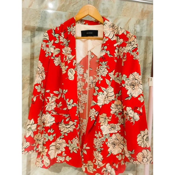 ZARA flower blazer