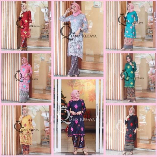 Set kebaya modern tunik nagita / kebaya wisuda / kebaya muslim / kebaya pesta