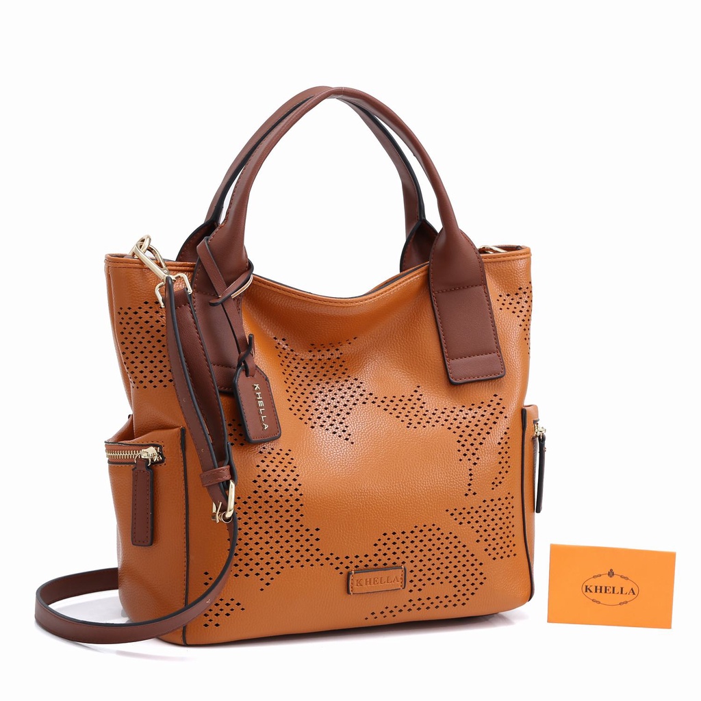 TAS WANITA KHELLA STRUCTURED BAG EMERSON IMPORT LASSE 2TONE 591-A060