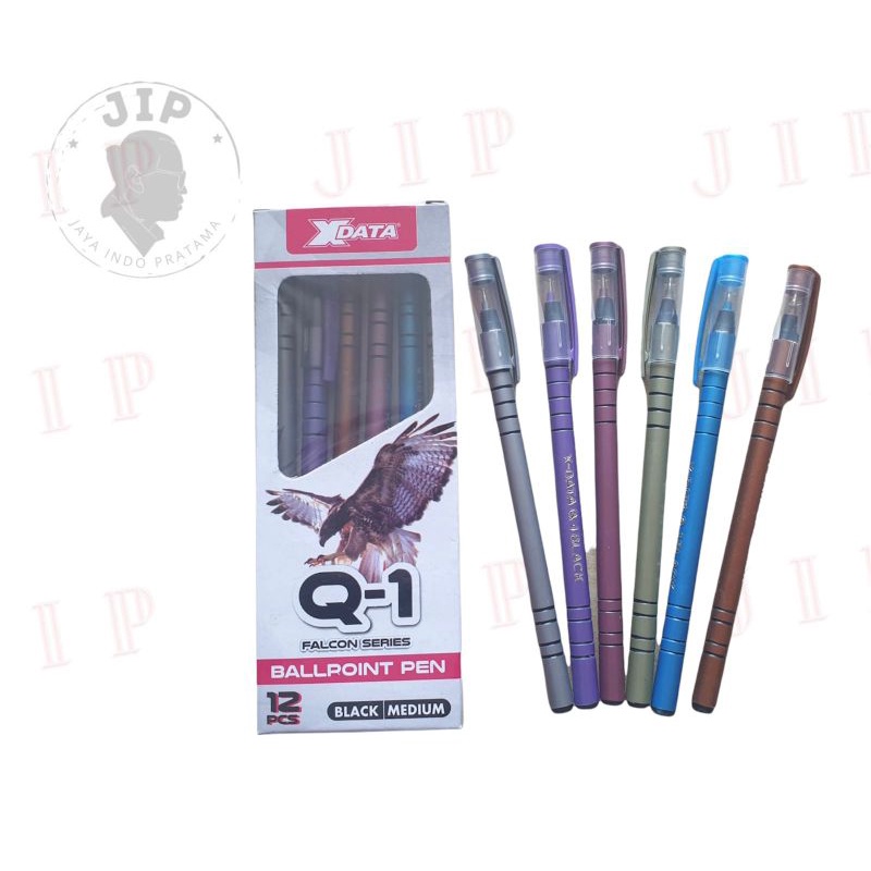 

Bolpen / Ballpoint / Pulpen Q1 / Ballpen X-Data Q-1 Hitam (Lusin)