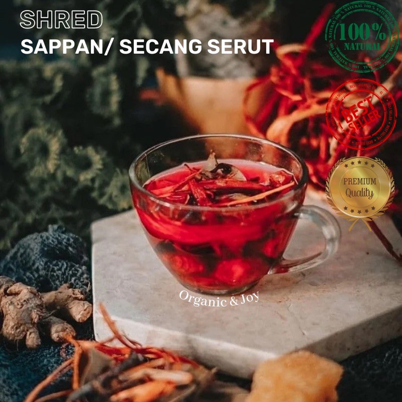 TEH KAYU SECANG/ SAPPAN WOOD 50gr &amp; 100gr (kayu secang,sappan wood,tipis iris tipis,premium )