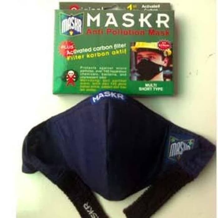 ORIGINAL MASKER Filter Carbon MASKR Short Pendek Safety Motor Biker anti partikel mikro