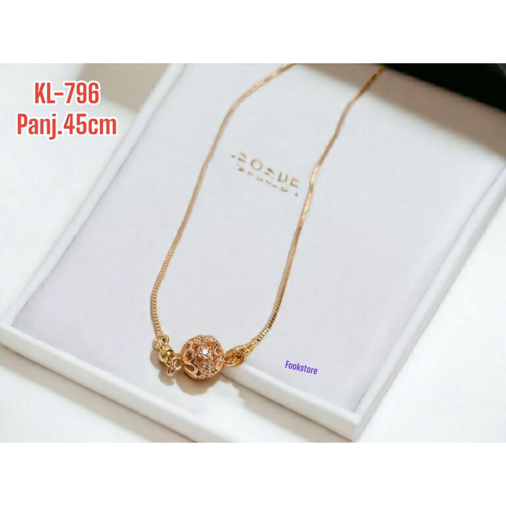 KALUNG DEWASA RANTAI ITALY LIONTIN BOLA/KL-796/KL-322