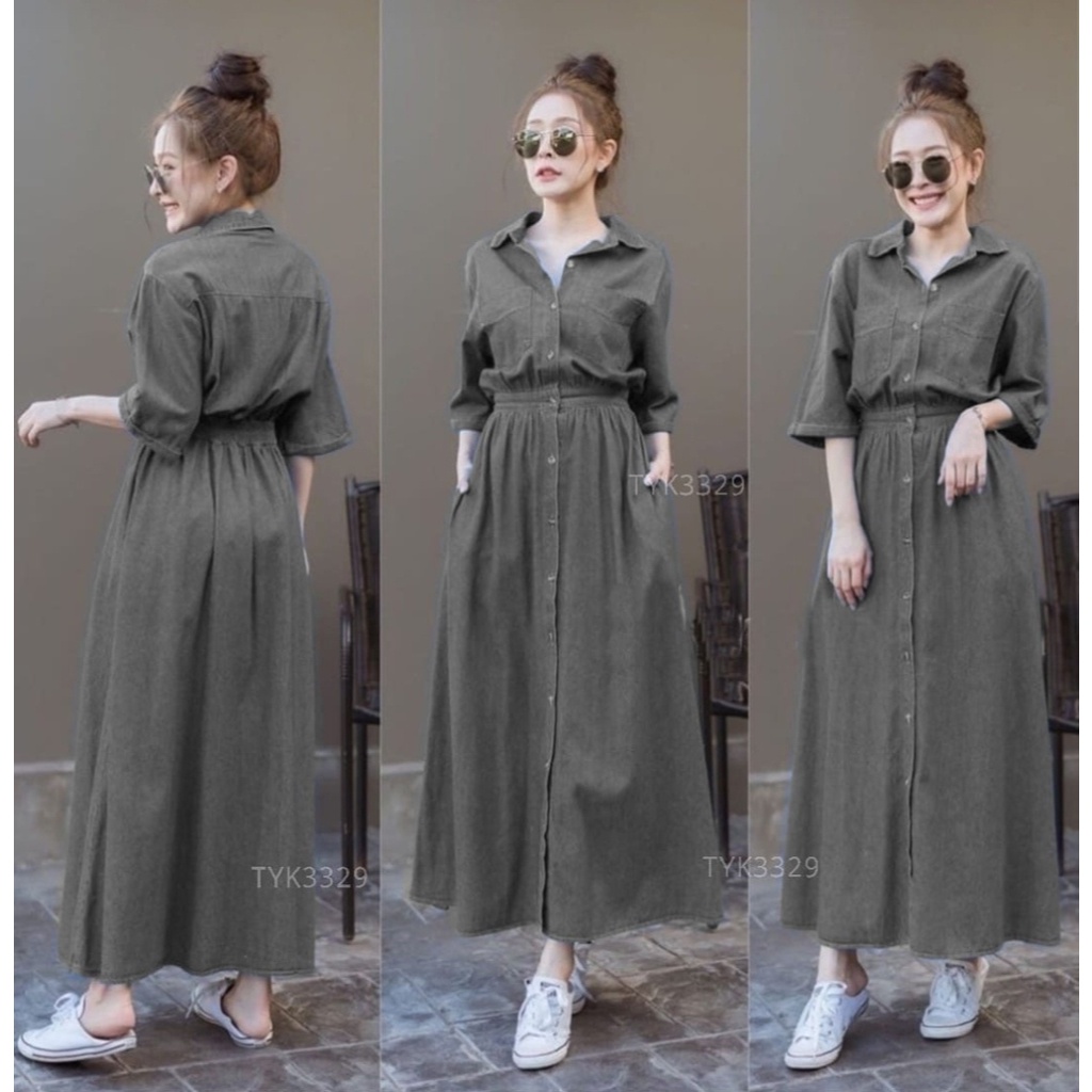 [VLFK] Maxi Terbaru Wanita / Maxi Katun Polos / Hijab Maxi / Pakaian Wanita Gamis