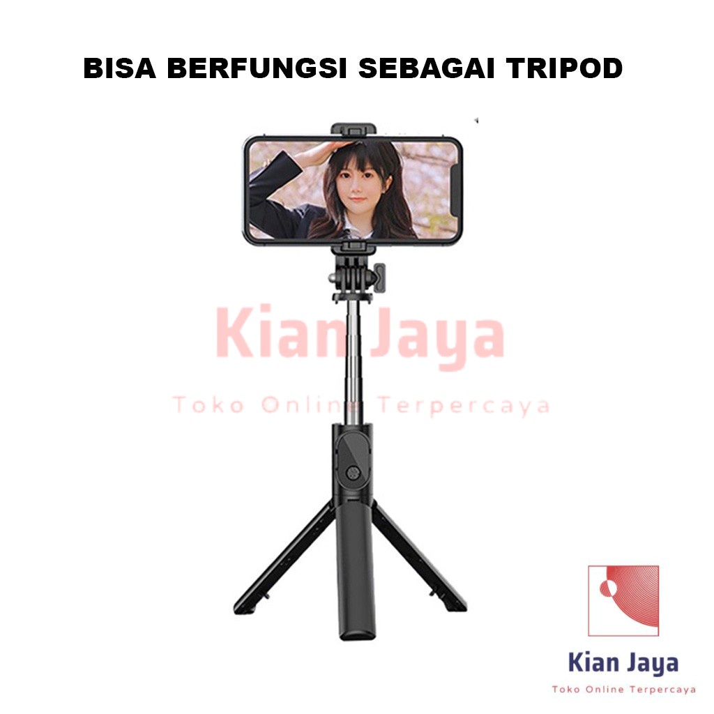 Tongsis Bluetooth Tongkat Narsis Selfie Tomsis Tripod Stand Multifungsi