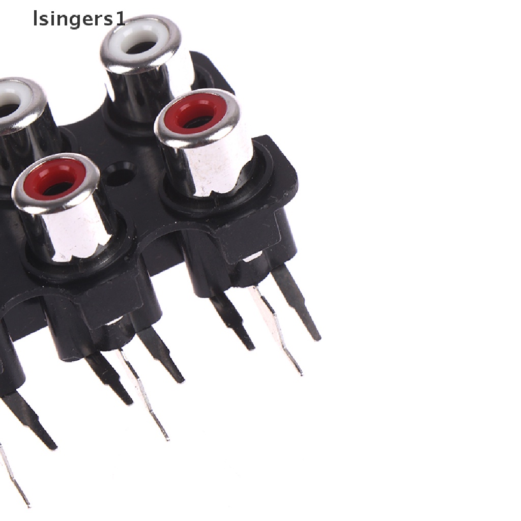 (lsingers1) 5pcs Konektor input Audio Stereo RCA Female 6 Lubang