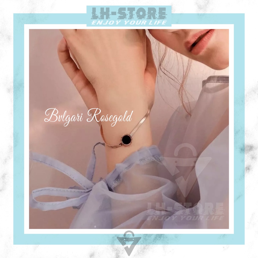 GELANG TITANIUM TERMURAH GELANG WANITA GELANG BULAT HITAM GEPENG BESTSELLER