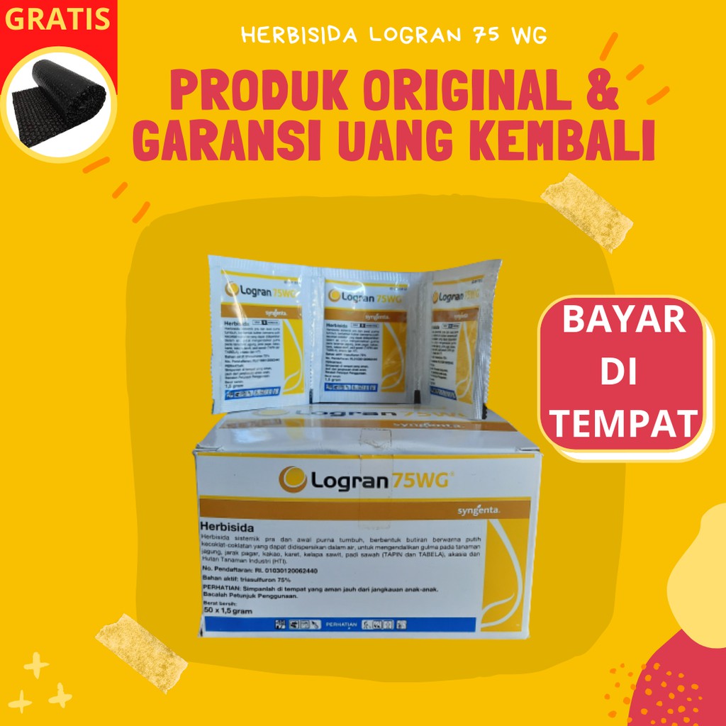 Herbisida Racun Pembasmi Selektif Rumput PRA dan PURNA Tumbuh Padi Jagung Sayur Buah – LOGRAN 75 WG