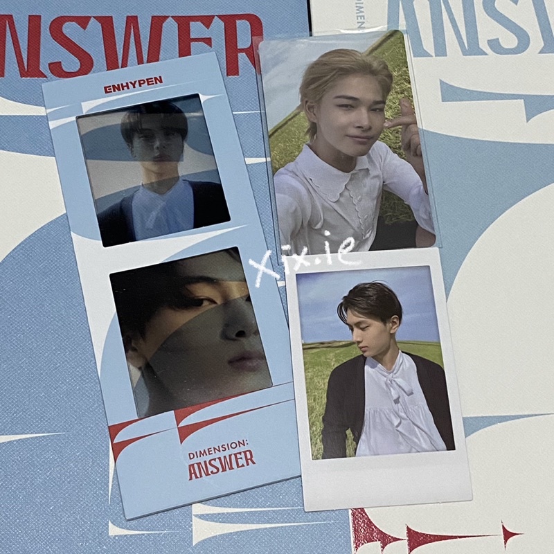 𓏔 enhypen yet: ni-ki jay photocard bookmark pola