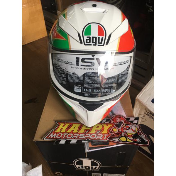 HELM AGV K3SV IMOLA ITALY SIZE L ORIGINAL